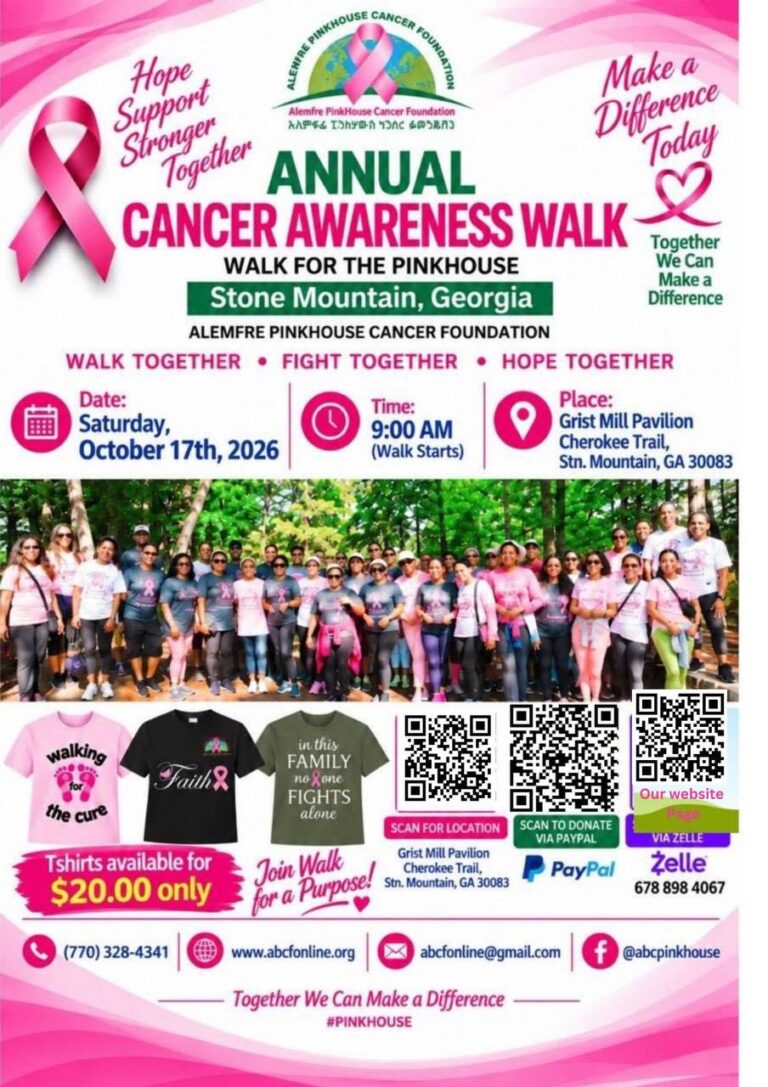 Save the Date: Join the Annual Cancer Awareness Walk Stone Mountain, Georgia 2026